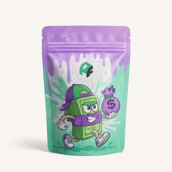 Custom Printed 8x10 x 4" Mylar Bags (1/4 Lb)